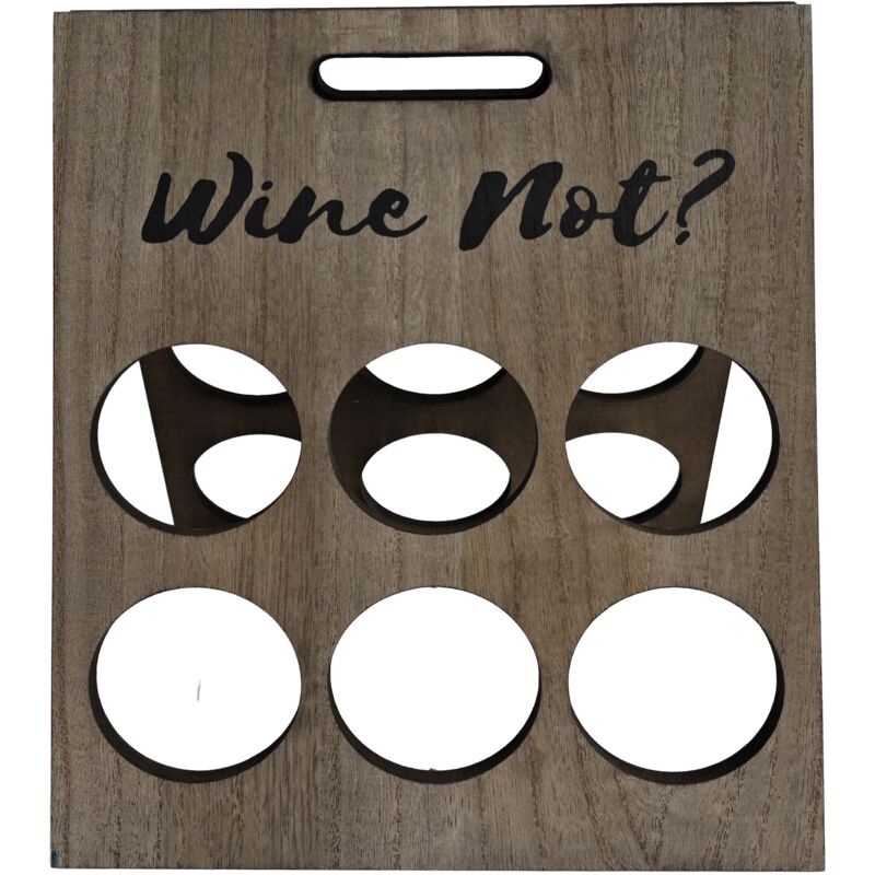 foto del prodotto portabottiglie pieghevole per 6 bottiglie di vino