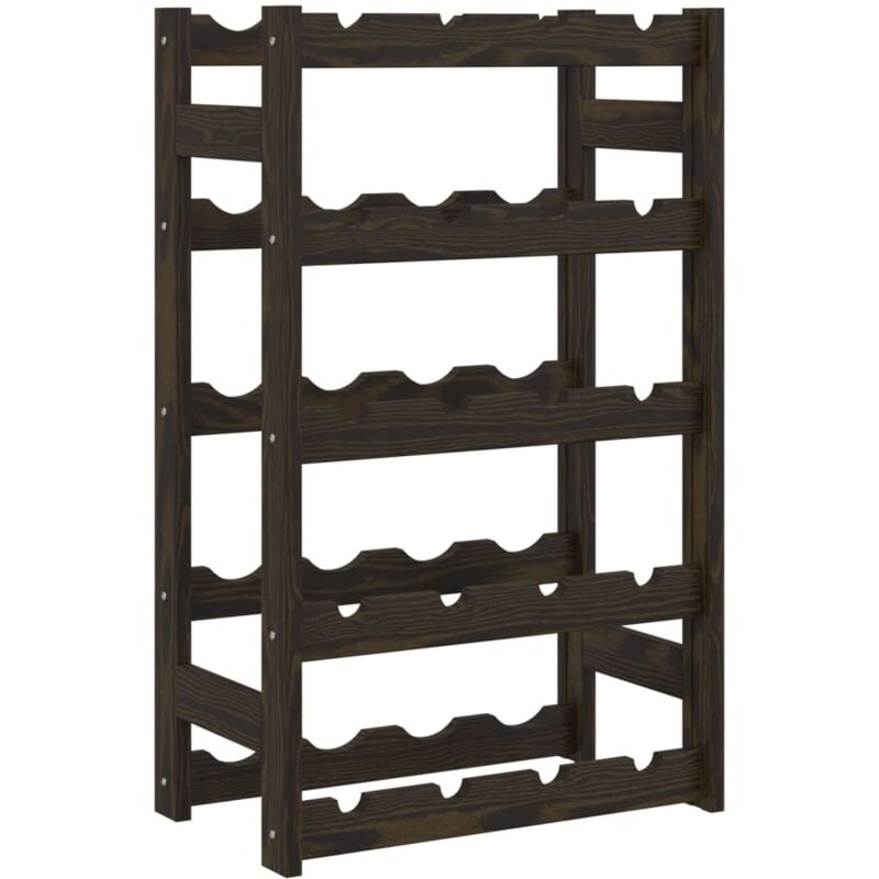 foto del prodotto portabottiglie portabottiglie per 20 bottiglie 5 livelli in legno di pino nero dec024305