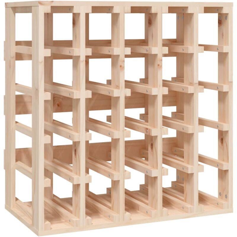 foto del prodotto portabottiglie portabottiglie per vino fino a 25 bottiglie 58,5 x 33 x 60,5 cm legno di pino dec024355