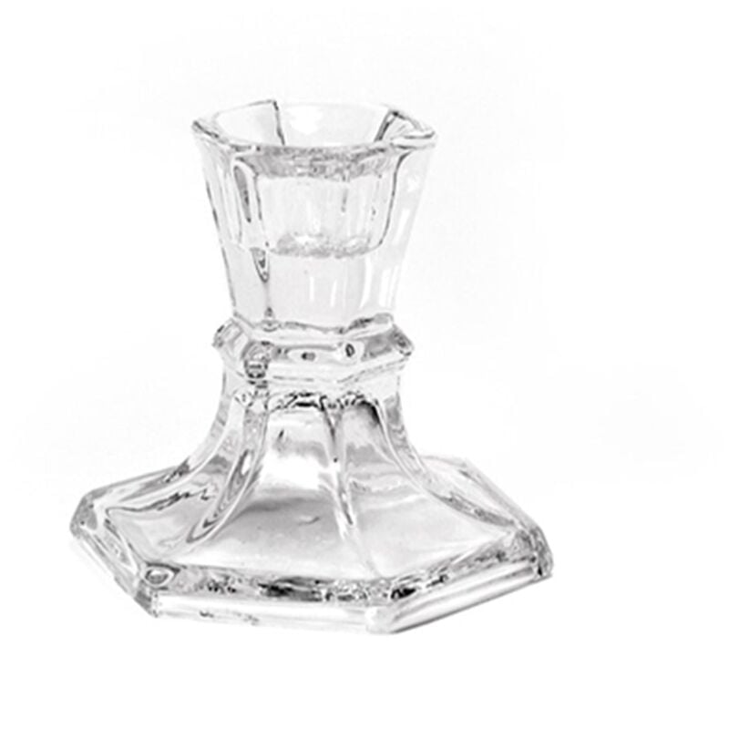 foto del prodotto portacandela 1 posto boheme in cristallo h 8 cm candelabro elegante basso