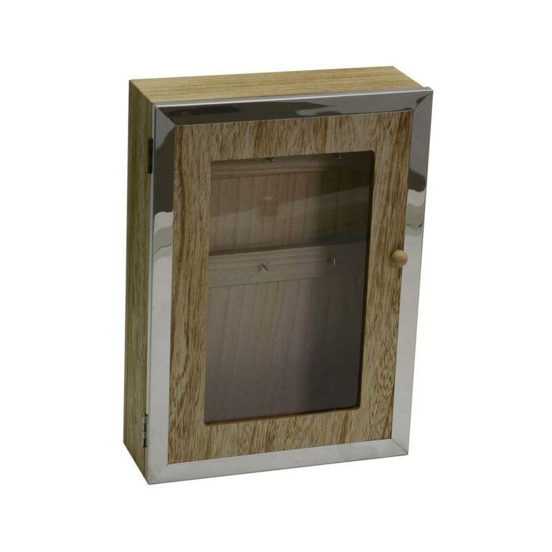 foto del prodotto portachiavi cancelletto legno titanium rettangolare 6p cm20x28x8