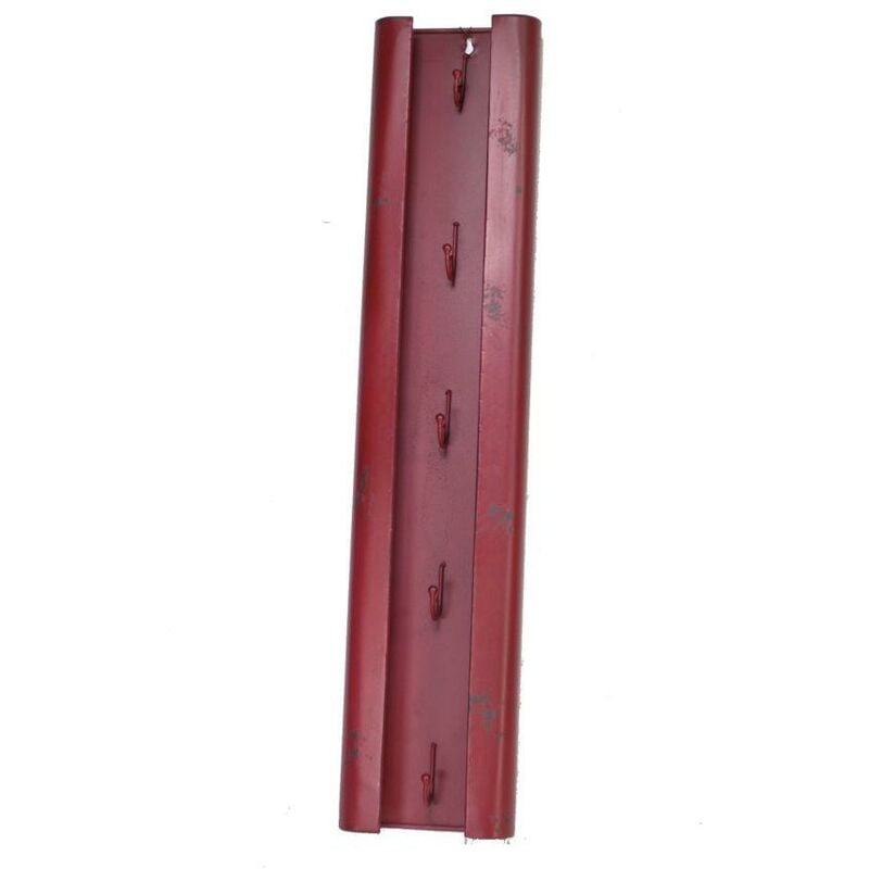 foto del prodotto portachiavi metallo bristol rosso 5 posti cm15x5h70