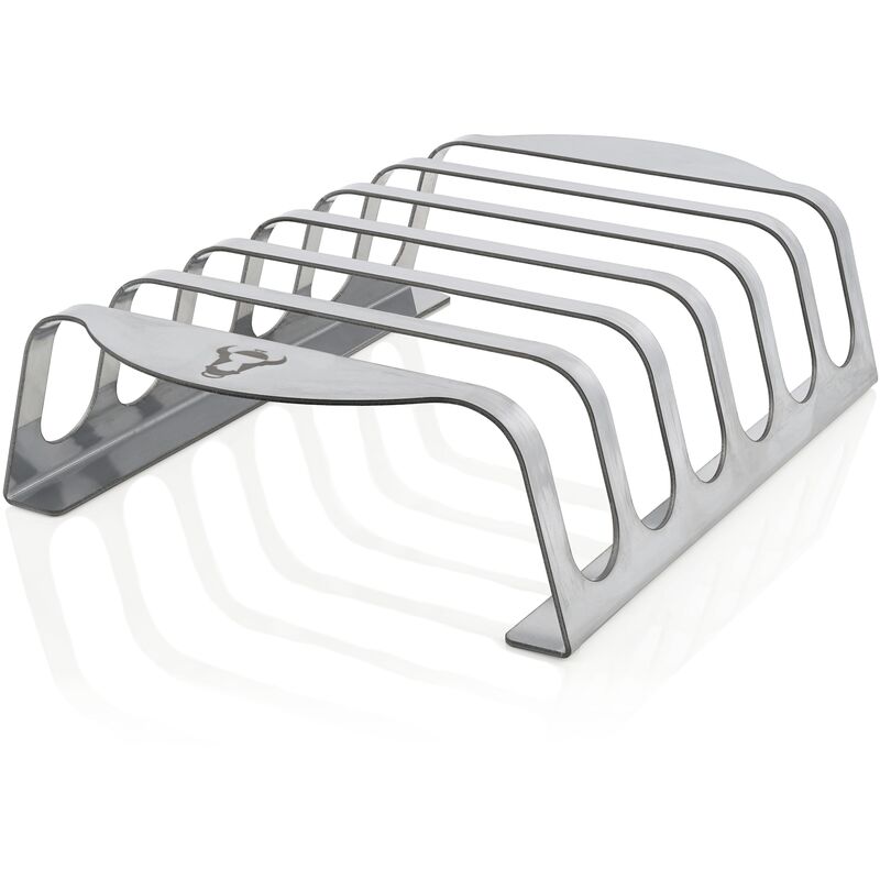 foto del prodotto portacostine in acciaio inox per 6 costolette supporto per costolette bbq toro