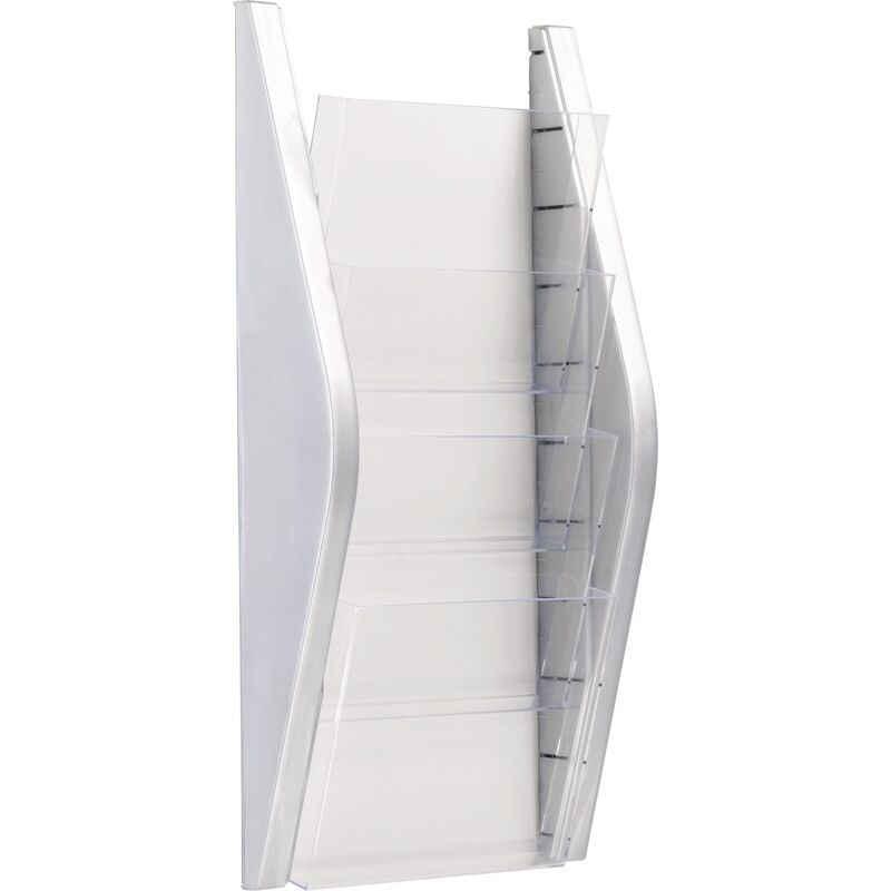 foto del prodotto portadepliant a540xl280xp80mm din a4 verticale argento