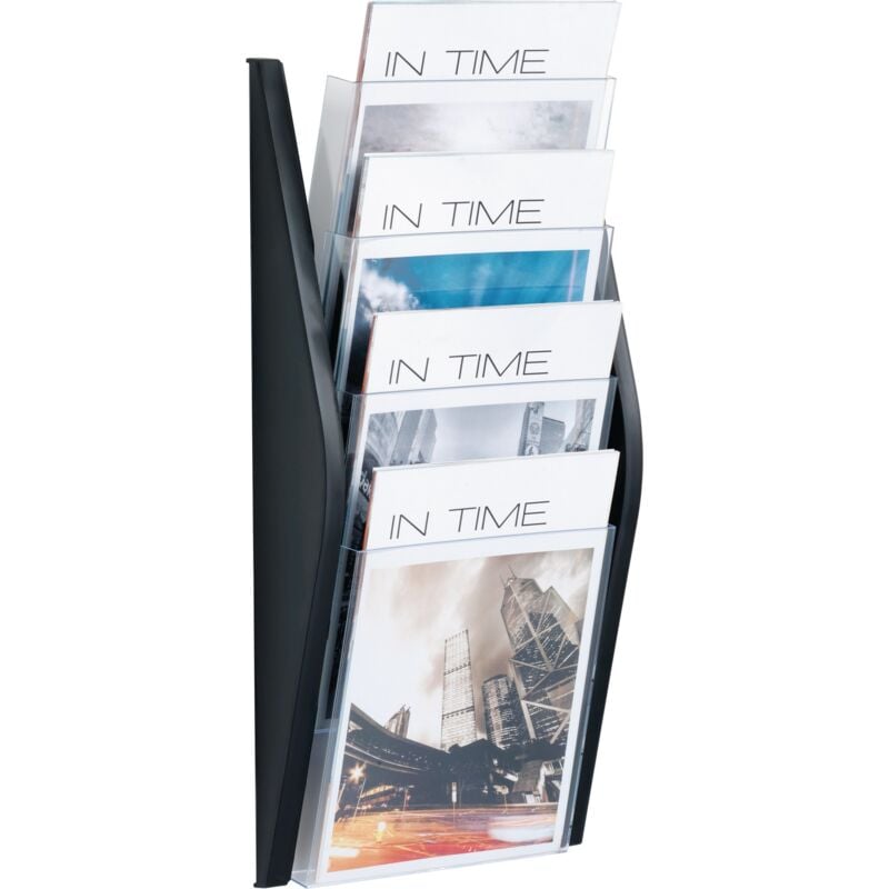 foto del prodotto portadepliant a540xl280xp80mm din a4 verticale nero