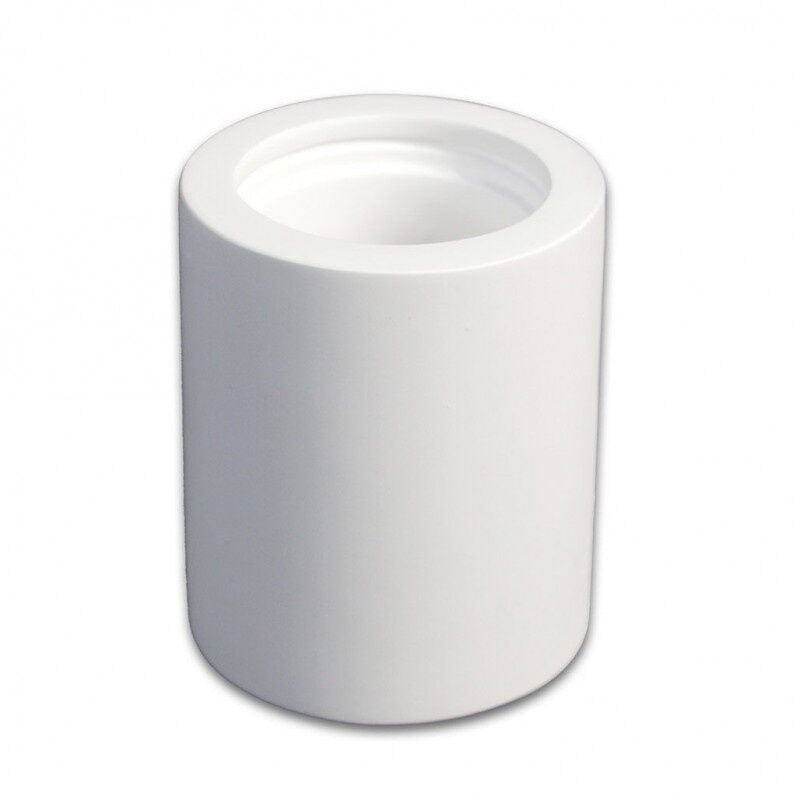 foto del prodotto portafaretto a cilidro in gesso a soffitto verniciabile supporto faretti gu10