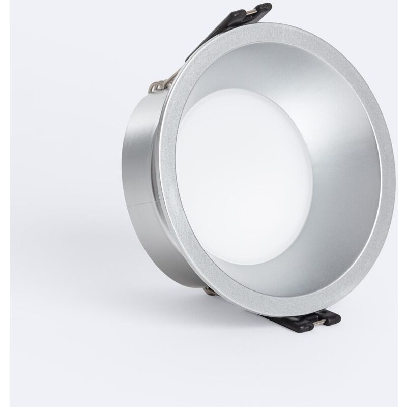 foto del prodotto portafaretto downlight c nico ip65 lampadina led gu10 gu5.3 foro 85 mm argento