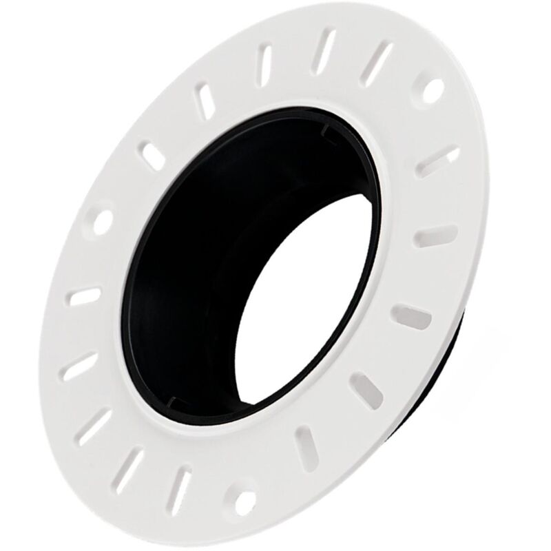 foto del prodotto portafaretto downlight circolare integrazione cartongesso lampadina led gu10 gu5.3 foro 70 mm suefix nero
