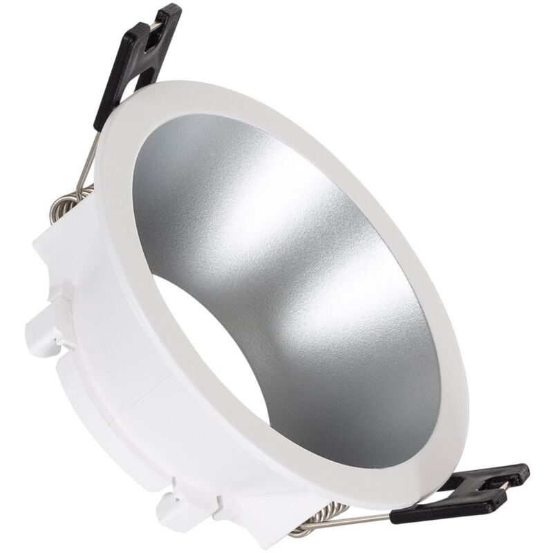 foto del prodotto portafaretto downlight conico reflect per lampadina led gu10 gu5.3 foro 75 mm argento