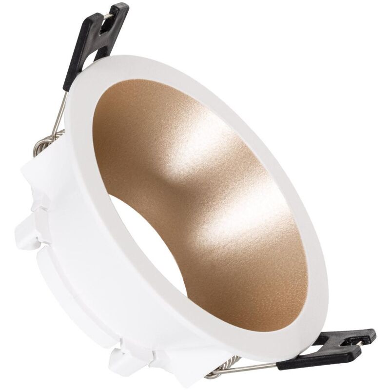 foto del prodotto portafaretto downlight conico reflect per lampadina led gu10 gu5.3 foro 75 mm beige
