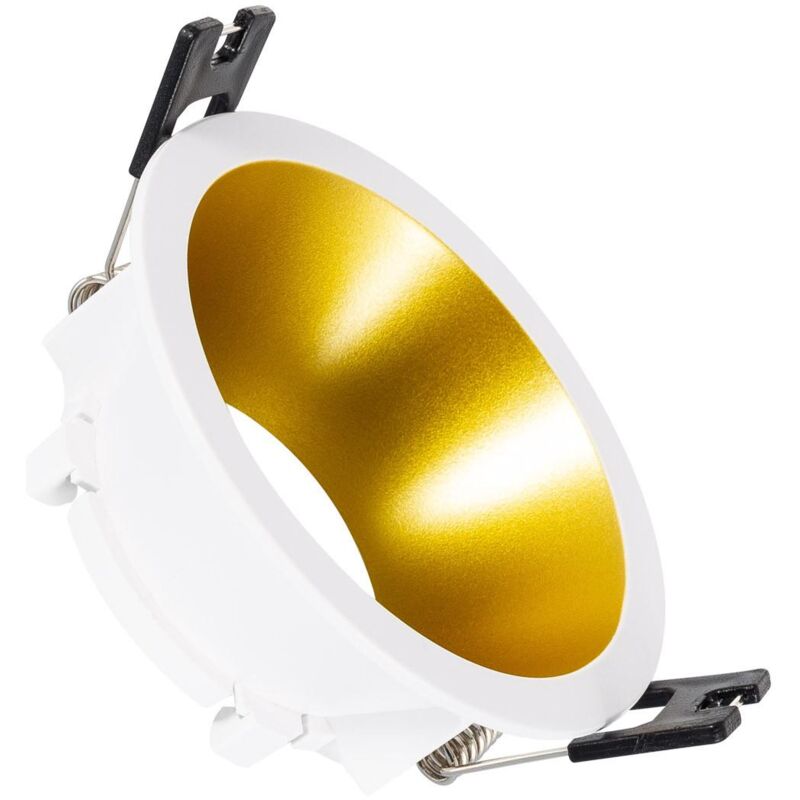 foto del prodotto portafaretto downlight conico reflect per lampadina led gu10 gu5.3 foro 75 mm oro