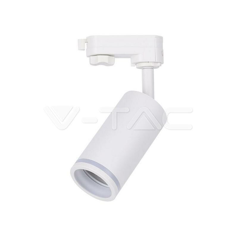 foto del prodotto portafaretto led per binario trifase gu10 colore bianco sku 6783 v tac