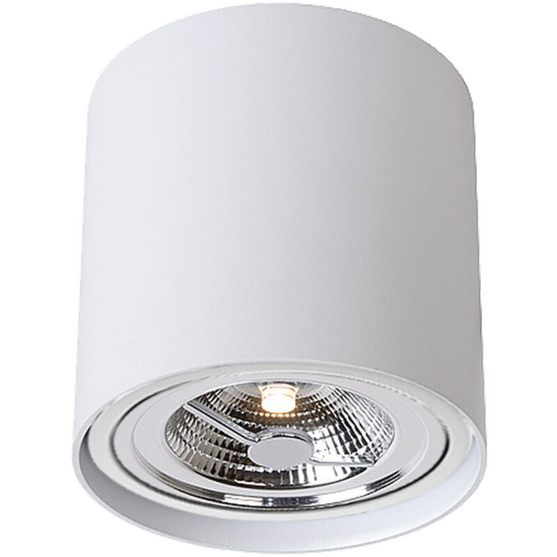 foto del prodotto portafaretto orientabile ar111 a vista 135mm bianco rotondo novaline