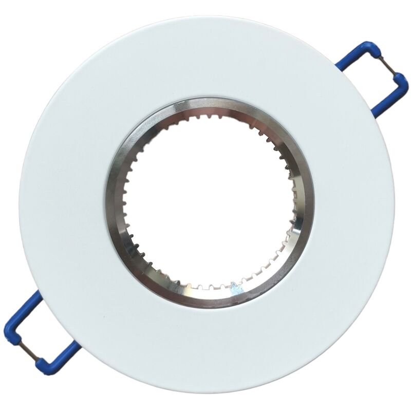 foto del prodotto portafaretto tondo bianco fisso controsoffitto da incasso per lampadine led gu10