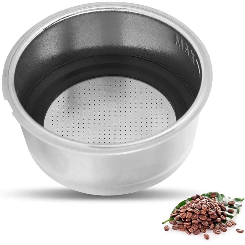 foto del prodotto portafiltro da caff da 51 mm, filtro da caff permanente riutilizzabile senza filtro, cestelli in acciaio inossidabile, accessori di ricambio per