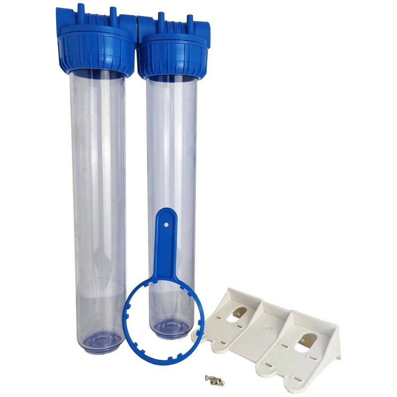 foto del prodotto portafiltro doppio acqua 20 inserto ottone 20 27 f 3 4
