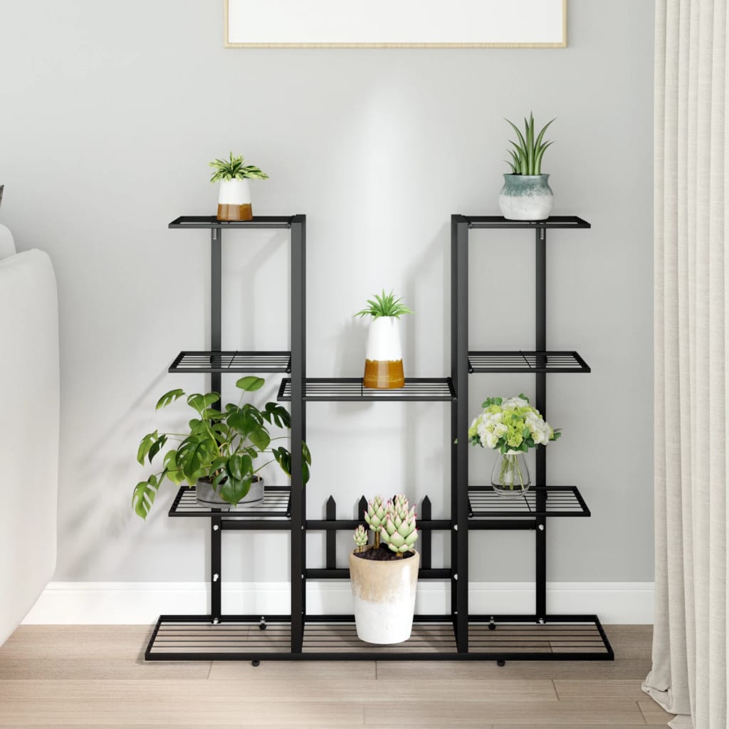 foto del prodotto portafiori 94,5x25x89 cm ferro nero cod mxl 76704