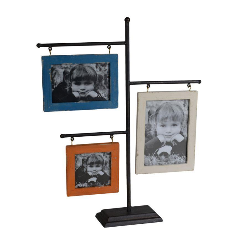 foto del prodotto portafoto da tavolo legno multiplo 3p cm40x8h50