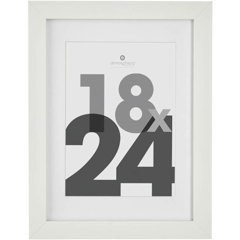 foto del prodotto portafoto in legno eva 18x24cm bianco atmosphera cr ateur d int rieur