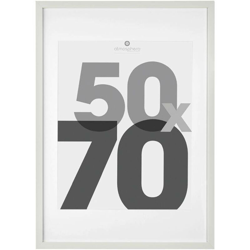 foto del prodotto portafoto in legno eva bianco 50x70cm atmosphera cr ateur d int rieur