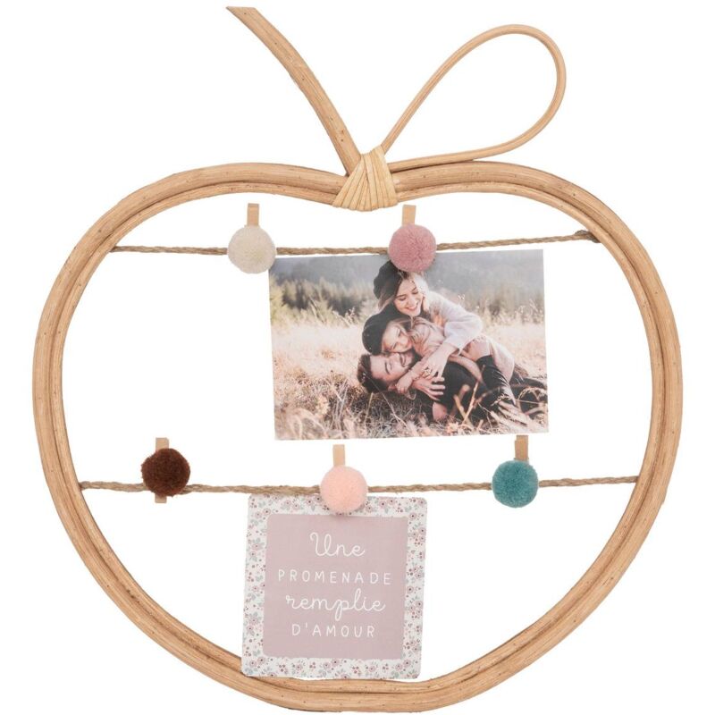 foto del prodotto portafoto per bambini in rattan 35x30cm atmosphera cr ateur d int rieur