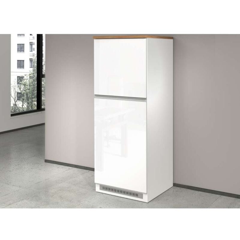 foto del prodotto portafrigo bianco rovere wotan