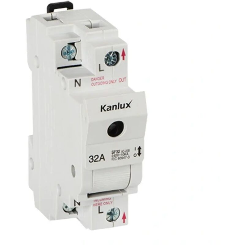 foto del prodotto portafusibile da quadro barra fusibile din d02 1 modulo 32a