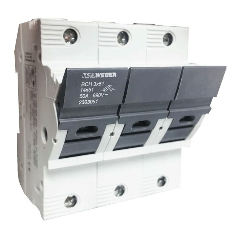 foto del prodotto portafusibile sezionabile bch 3x51 50a 690v 2303051 - italweber