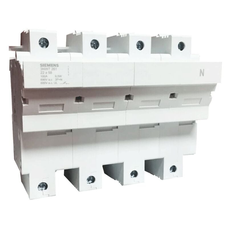 foto del prodotto portafusibile siemens cilindrico 3nw7 3p n 100a 22x58 8m 3nw7261