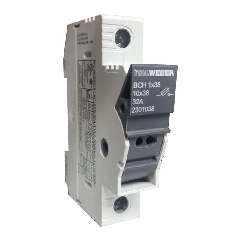 foto del prodotto portafusibili italweber sezionabile bch per fusibili 10,3 x 38 mm 2301038