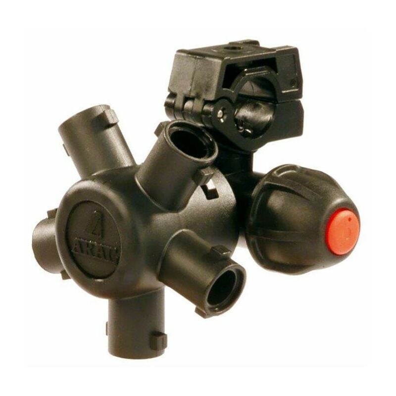 foto del prodotto portagetto per tubo flessibile per diserbo a 5 vie con antigoccia a membrana 1/2