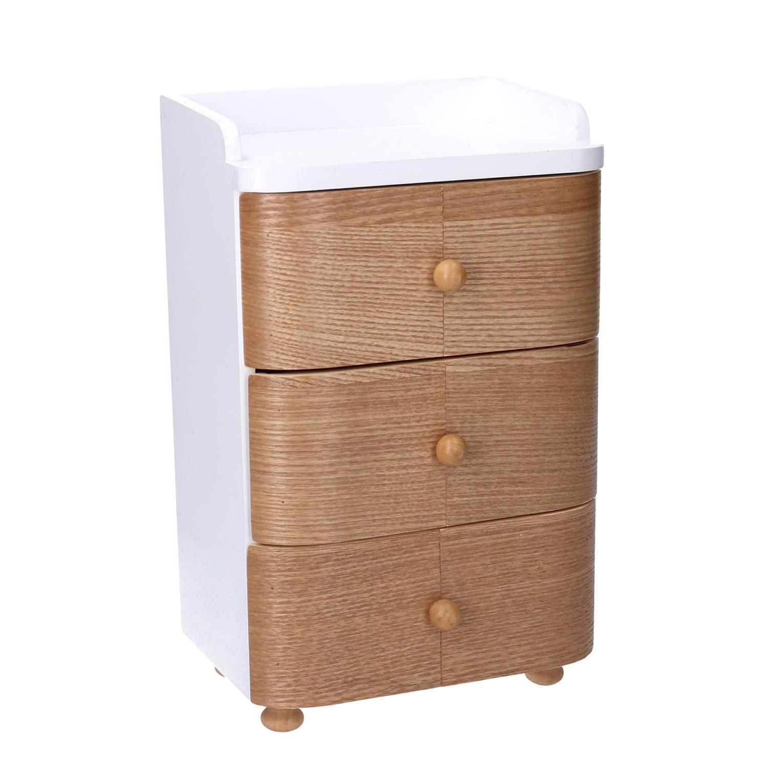 foto del prodotto portagioie legno marrone cm14,5x11,5h29,5