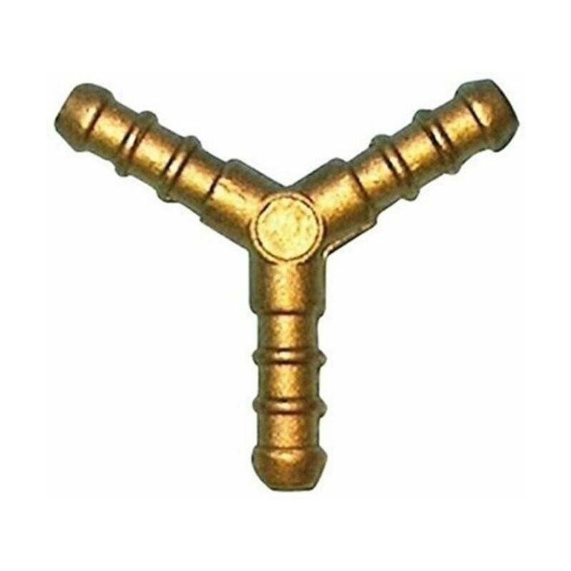 foto del prodotto portagomma 3 uscite tre vie per tubo gas bombola ottone campeggio barbecue