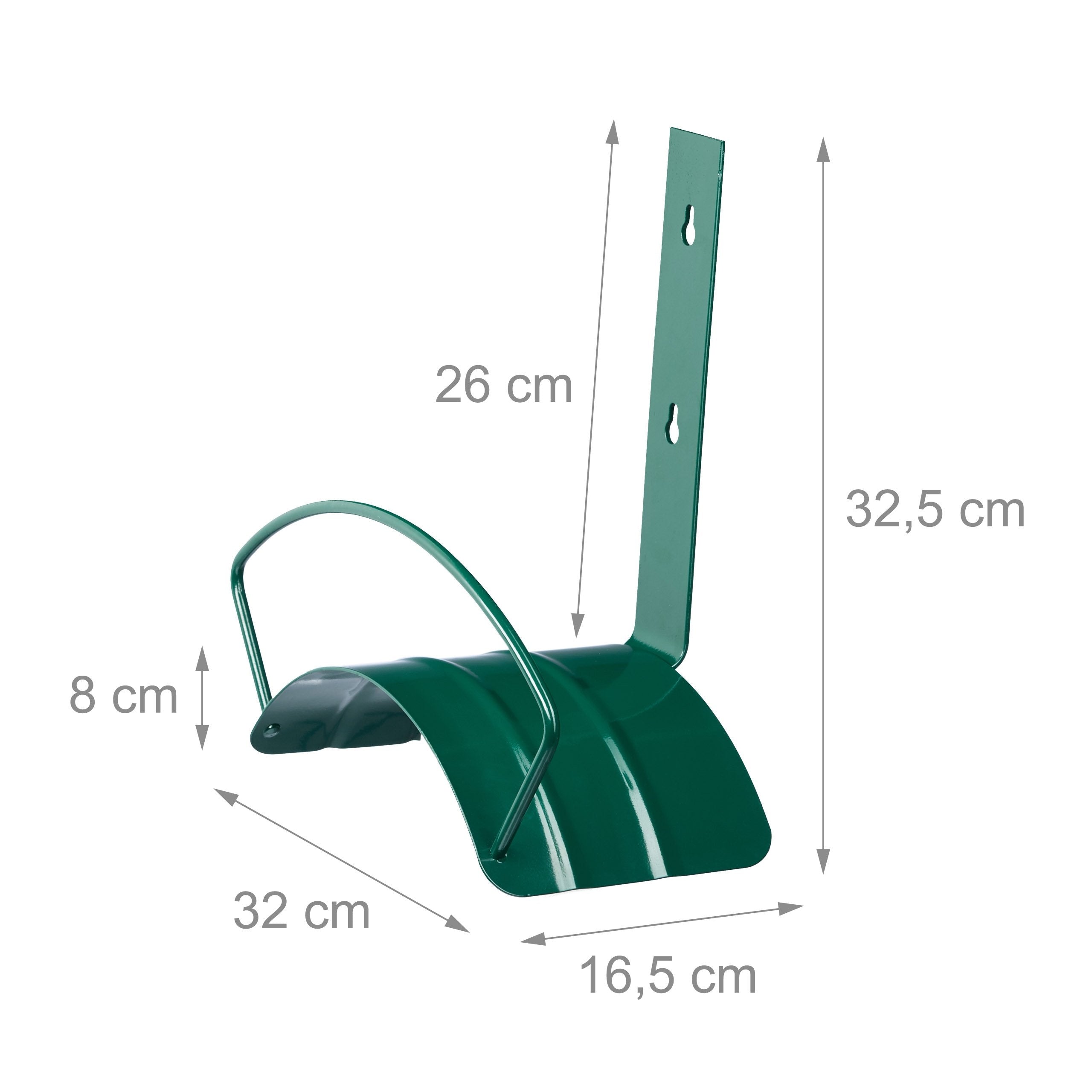 foto del prodotto portagomma da parete giardino giardinaggio pratico in metallo 32 cm verde 3413024