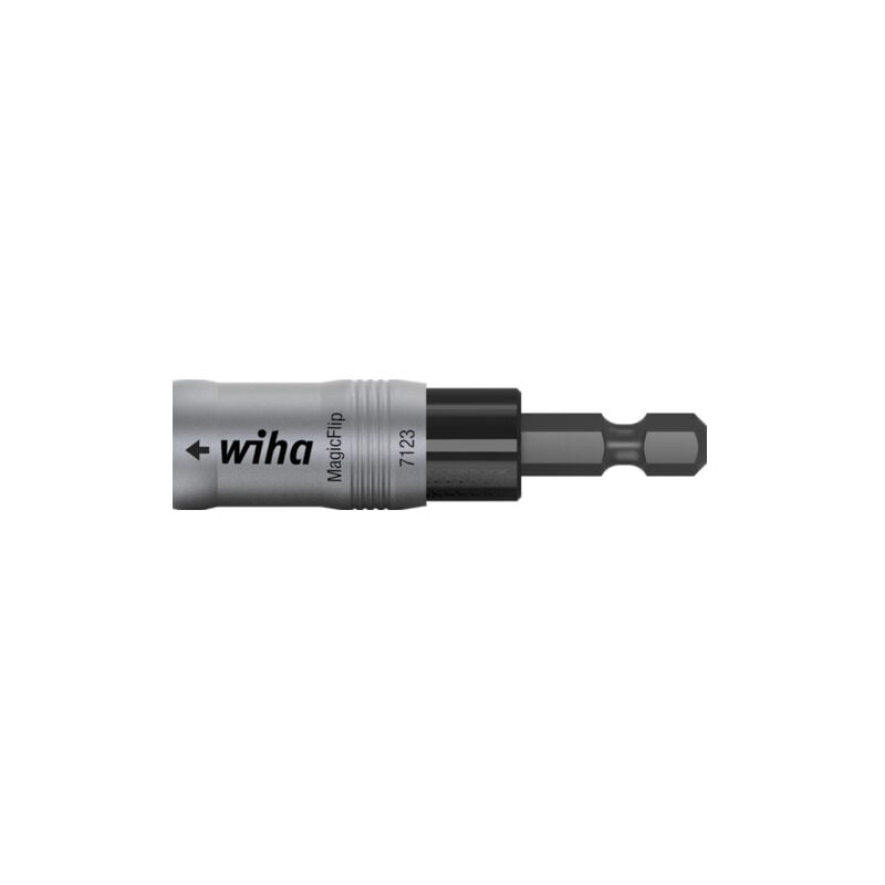 foto del prodotto portainserti magicflip force, magnetico con magnete anulare, 1 4 in custodia 62 mm 36800 wiha