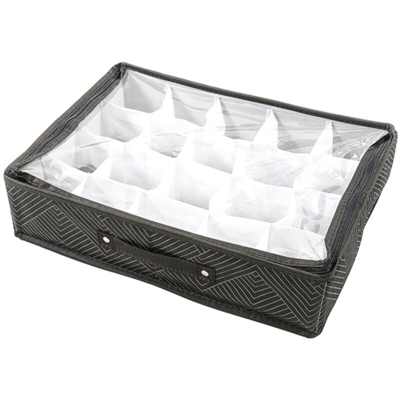 foto del prodotto portaintimo con 20 scomparti box in tnt biancheria salvaspazio armadio