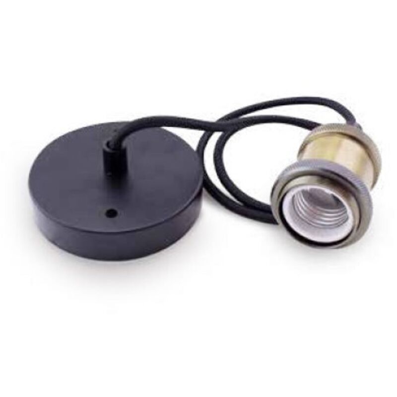 foto del prodotto portalampada 1m cavo in ottone nero gsc 0704714