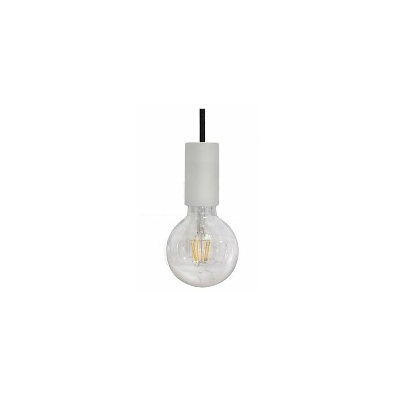foto del prodotto portalampada a sospensione bianco 1xe27