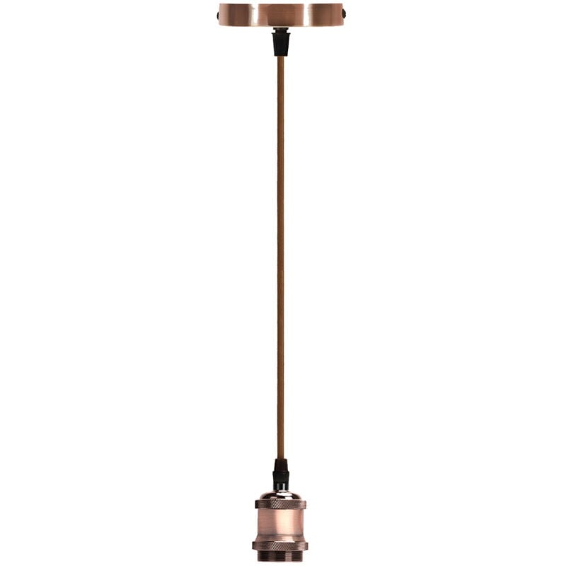 foto del prodotto portalampada a sospensione vintage bronzo 1 x e27 aigostar