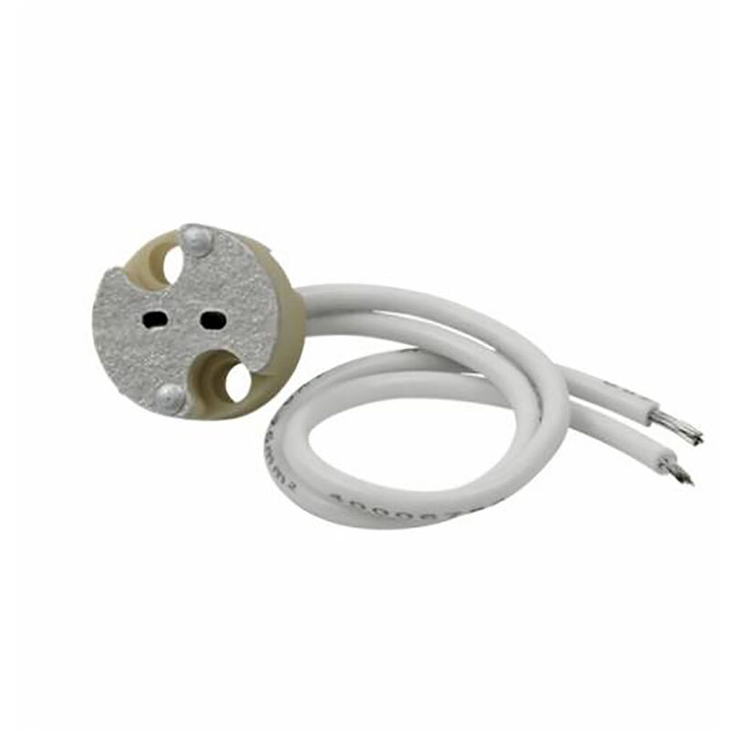 foto del prodotto portalampada adattatore attacco mr16 gu5.3 12v ceramica mr16 portalampada