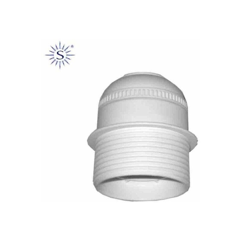 foto del prodotto portalampada bianco semifilettato e27 solera 6829ctb