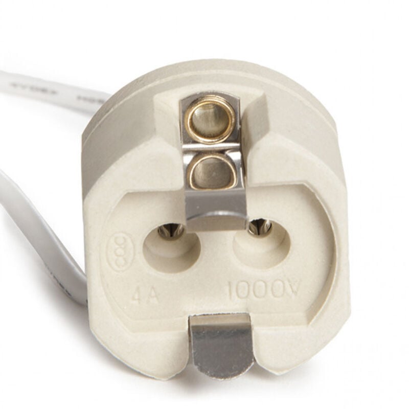 foto del prodotto portalampada ceramica g12 cavo 160mm 180 c