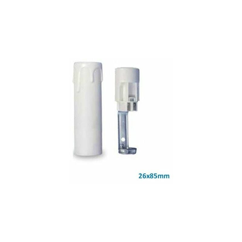 immagine 0 del prodotto portalampada coprilama e14 26x85mm bianco gsc 2203326