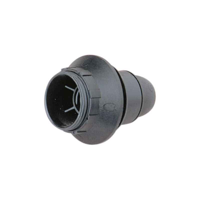 foto del prodotto portalampada e14 con vite e rondella 2 a 250 v colore nero electro dh 12.088 n 8430552085903