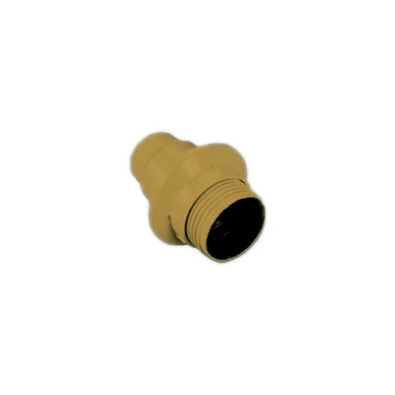 foto del prodotto portalampada e14 filettato con ghiera oro.