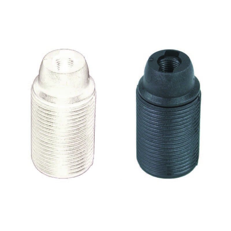 foto del prodotto portalampada e14 termoplastico filettato colore nero