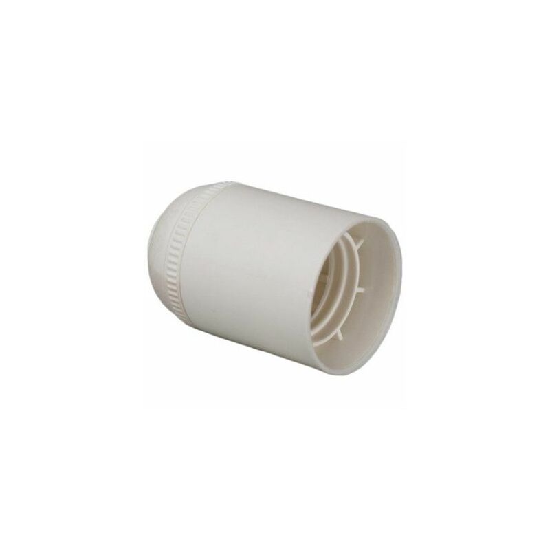 foto del prodotto portalampada e27 4a 250v bianco corpo liscio