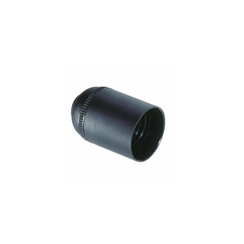 foto del prodotto portalampada e27 4a 250v corpo liscio nero
