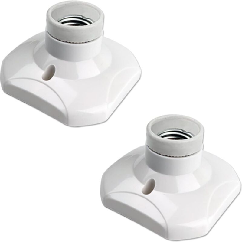 foto del prodotto portalampada e27 a vite per plafoniera, lampada da parete per interni, ca 230 v, portalampada led e27, base in plastica e27 per soffitto di garage e