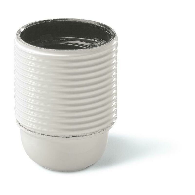 foto del prodotto portalampada e27 filettato bianco camicia filettata portalampada edison 190.6000fgb scame